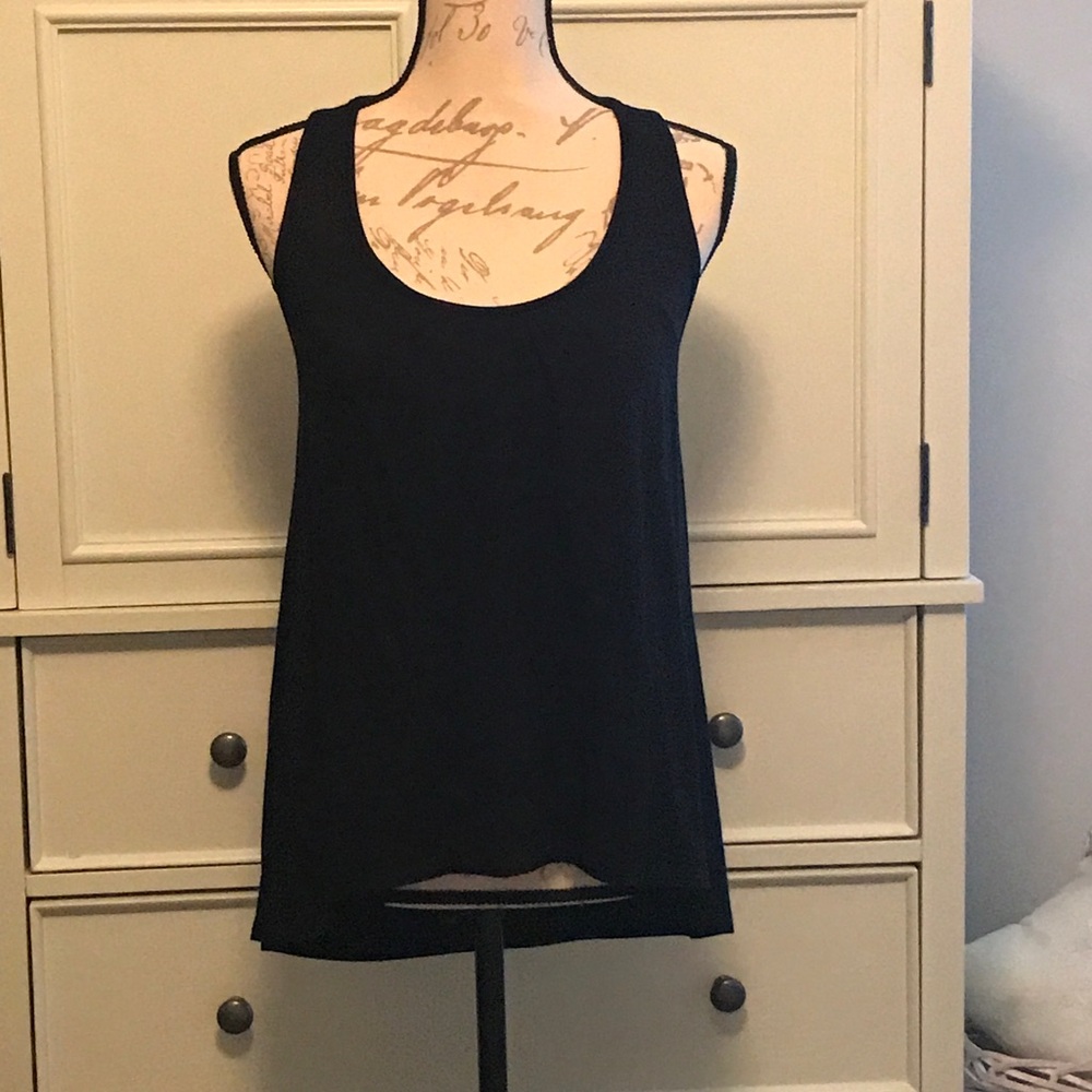 Ella Moss Black Ruffle Back Tank - Picture 3 of 3